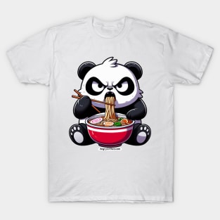 Angry Critters - Panda Eating Ramen T-Shirt